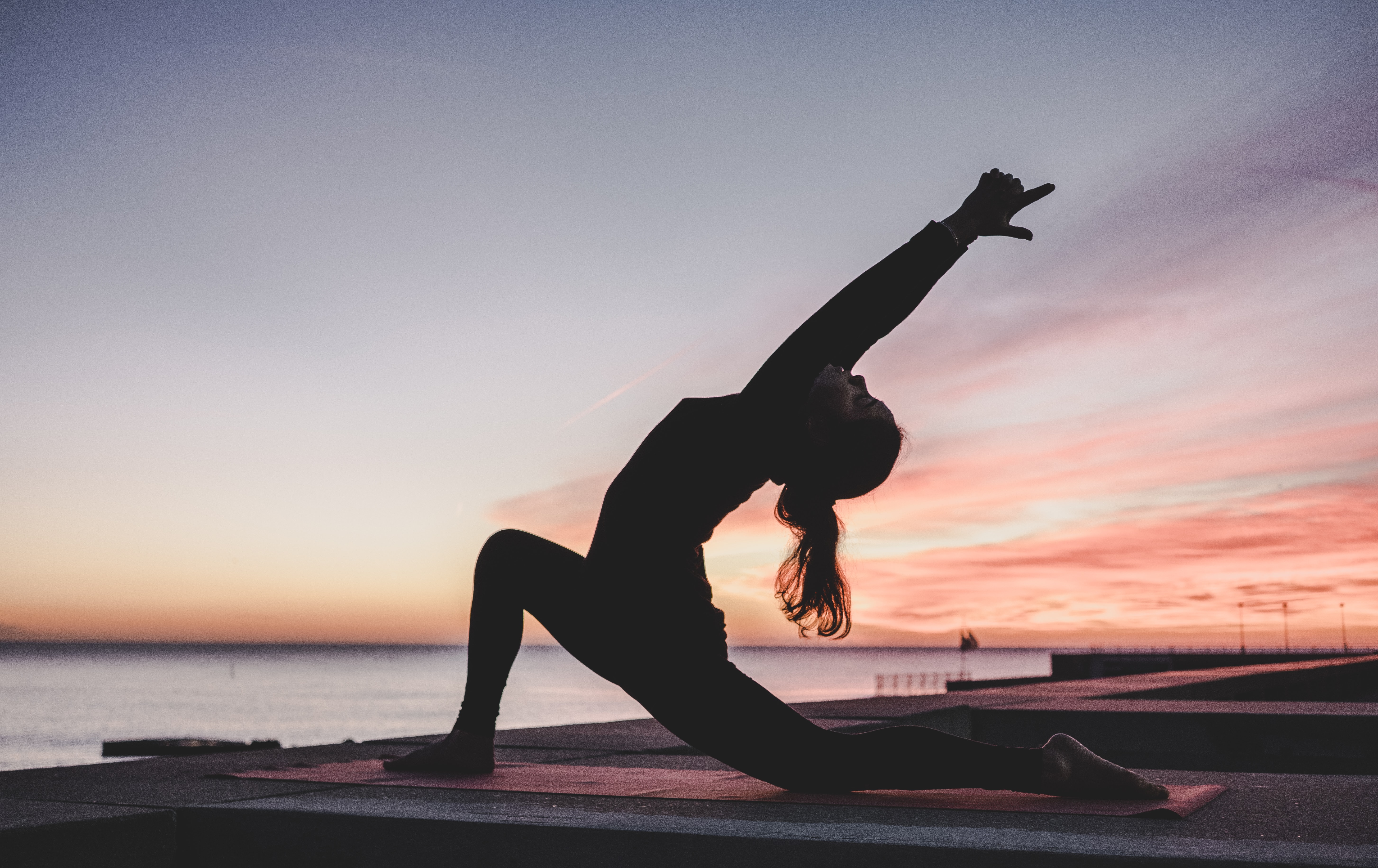 woman yoga stretch
